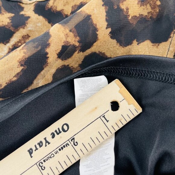 Leopard Print Flared Mini Skirt Womens US 2 UK 6 Nasty Gal Collection - Picture 3 of 5